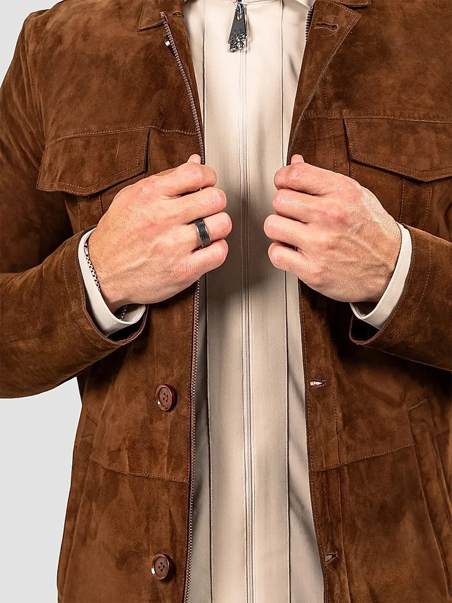 Maceoo Men's Marthyr Suede Jacket | Thumbnail 9 Maceoo Men's Marthyr Suede Jacket | Thumbnail 9