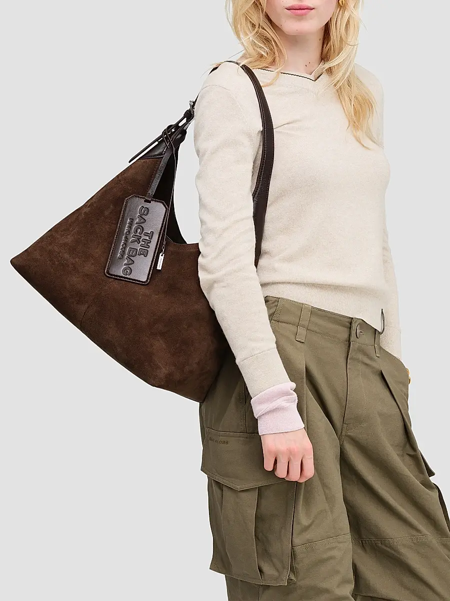Marc Jacobs Women's Suede Belted Sack Bag | Thumbnail 2 Marc Jacobs Women's Suede Belted Sack Bag | Thumbnail 2
