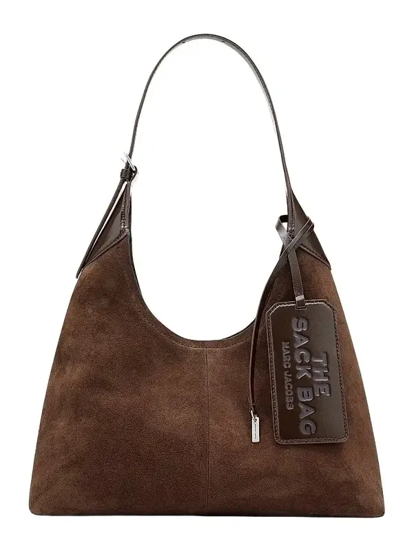 Women's Suede Belted Sack Bag