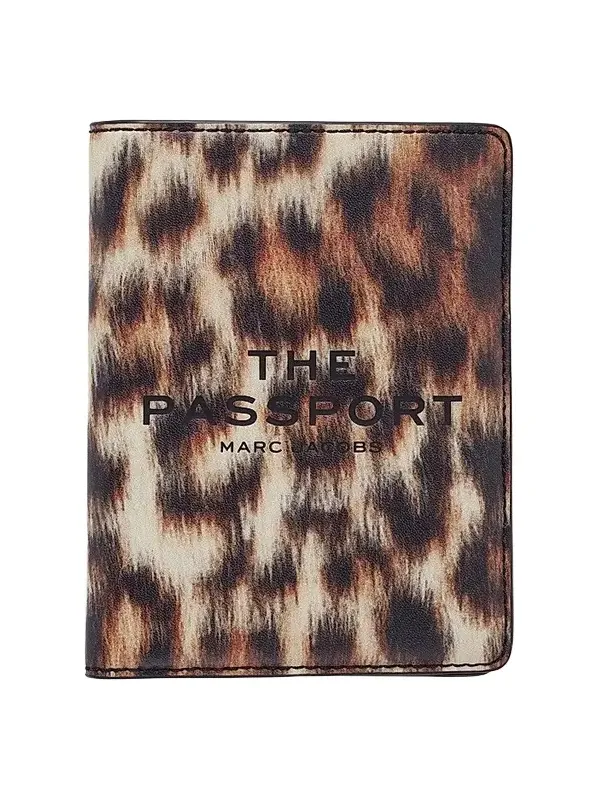 Leopard-Print Leather Passport Case Leopard-Print Leather Passport Case