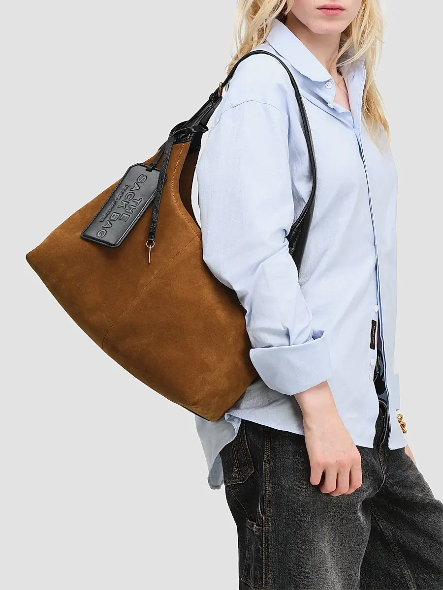 Marc Jacobs Women's Suede Belted Sack Bag | Thumbnail 2