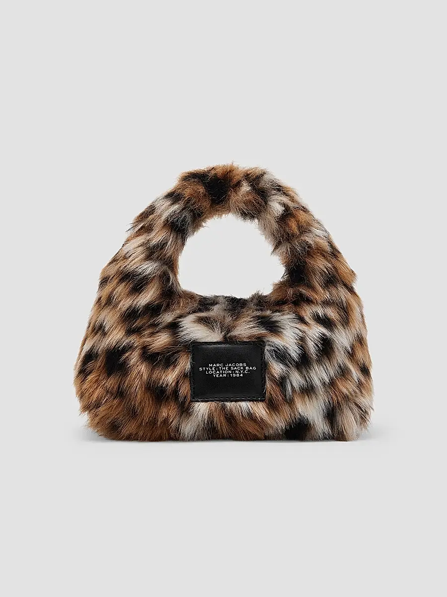 Marc Jacobs Women's Leopard Faux Fur Micro Sack Crossbody Bag | Thumbnail 3 Marc Jacobs Women's Leopard Faux Fur Micro Sack Crossbody Bag | Thumbnail 3