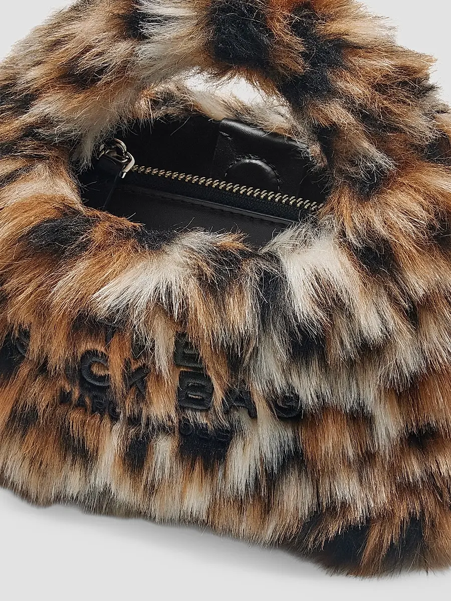 Marc Jacobs Women's Leopard Faux Fur Micro Sack Crossbody Bag | Thumbnail 4 Marc Jacobs Women's Leopard Faux Fur Micro Sack Crossbody Bag | Thumbnail 4