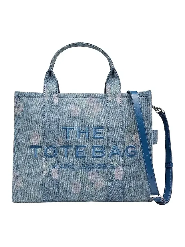 Marc Jacobs Women's The Medium Antique Floral Denim Tote Bag