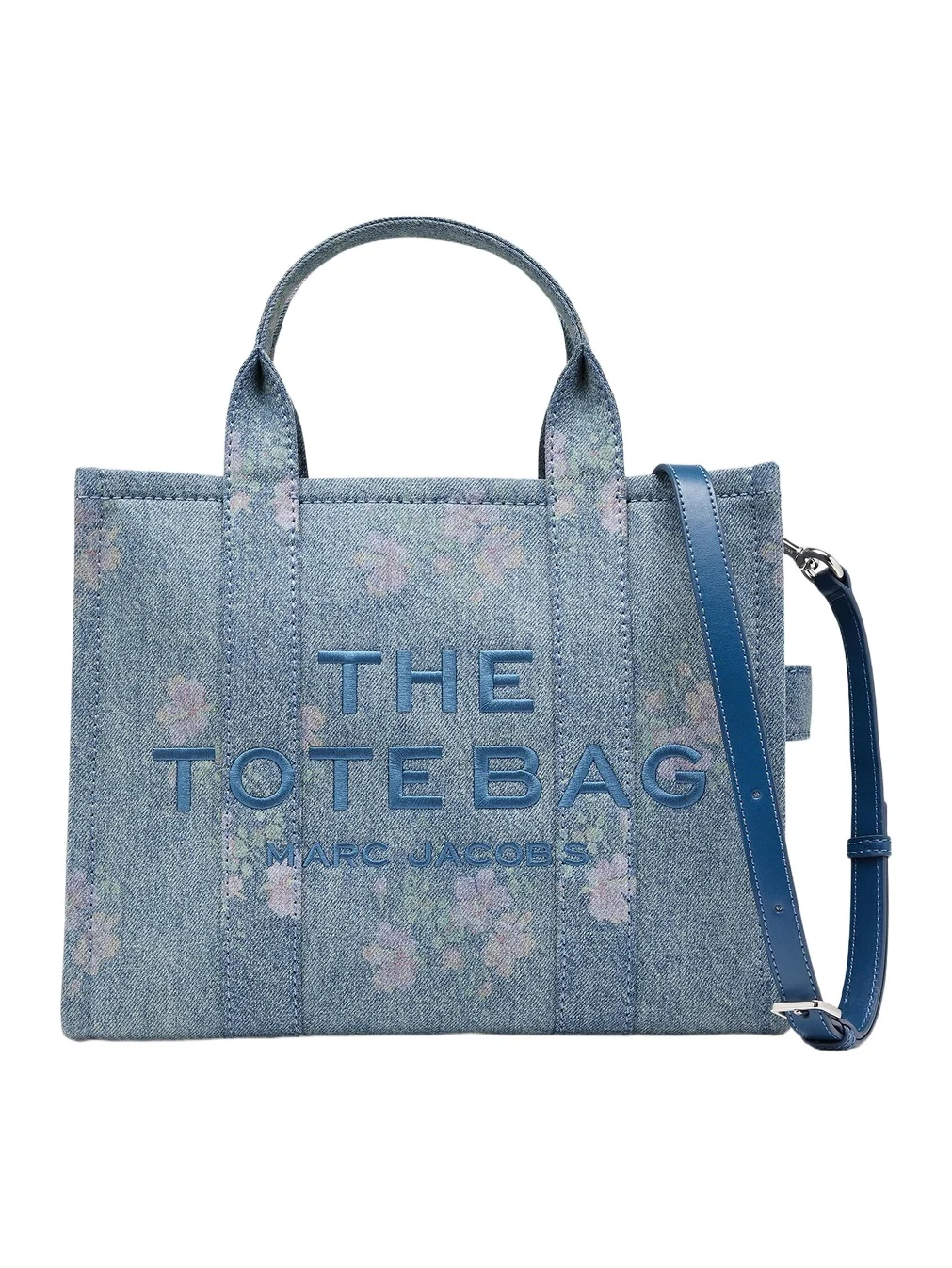 Marc Jacobs Women's The Medium Antique Floral Denim Tote Bag