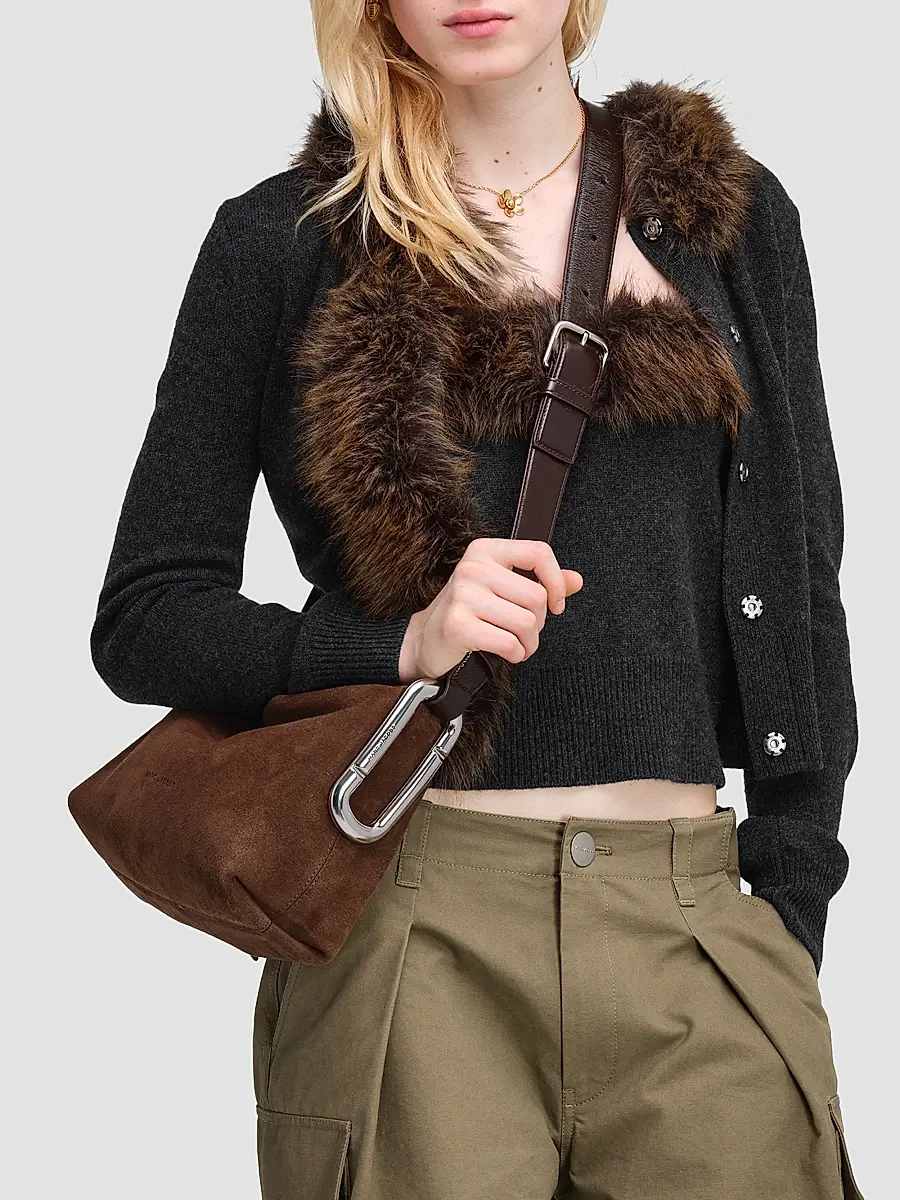 Marc Jacobs Women's Scene Suede Medium Shoulder Bag | Thumbnail 3 Marc Jacobs Women's Scene Suede Medium Shoulder Bag | Thumbnail 3