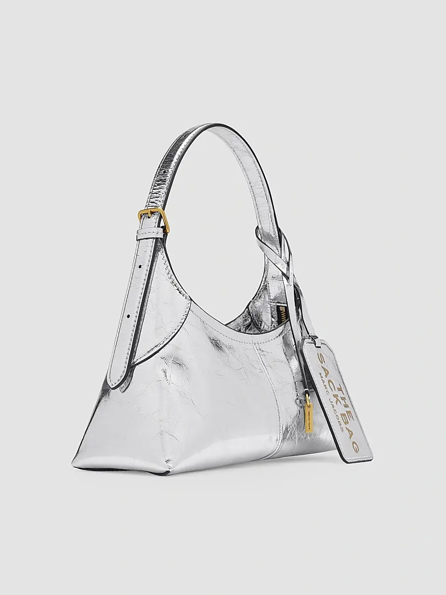 Marc Jacobs Women's Small Belted Sack Metallic Leather Shoulder Bag | Thumbnail 5 Marc Jacobs Women's Small Belted Sack Metallic Leather Shoulder Bag | Thumbnail 5