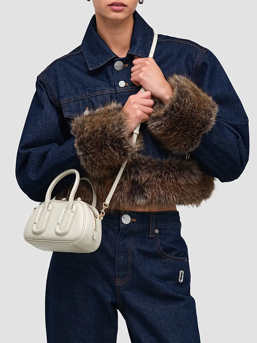 Marc Jacobs Women's Babe Leather Micro Top Handle Crossbody Bag | Thumbnail 2 Marc Jacobs Women's Babe Leather Micro Top Handle Crossbody Bag | Thumbnail 2