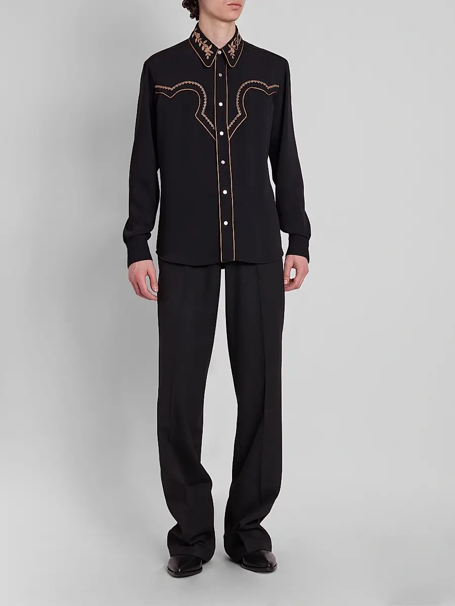 AMIRI Men's Western Embroidered Shirt | Thumbnail 2 AMIRI Men's Western Embroidered Shirt | Thumbnail 2