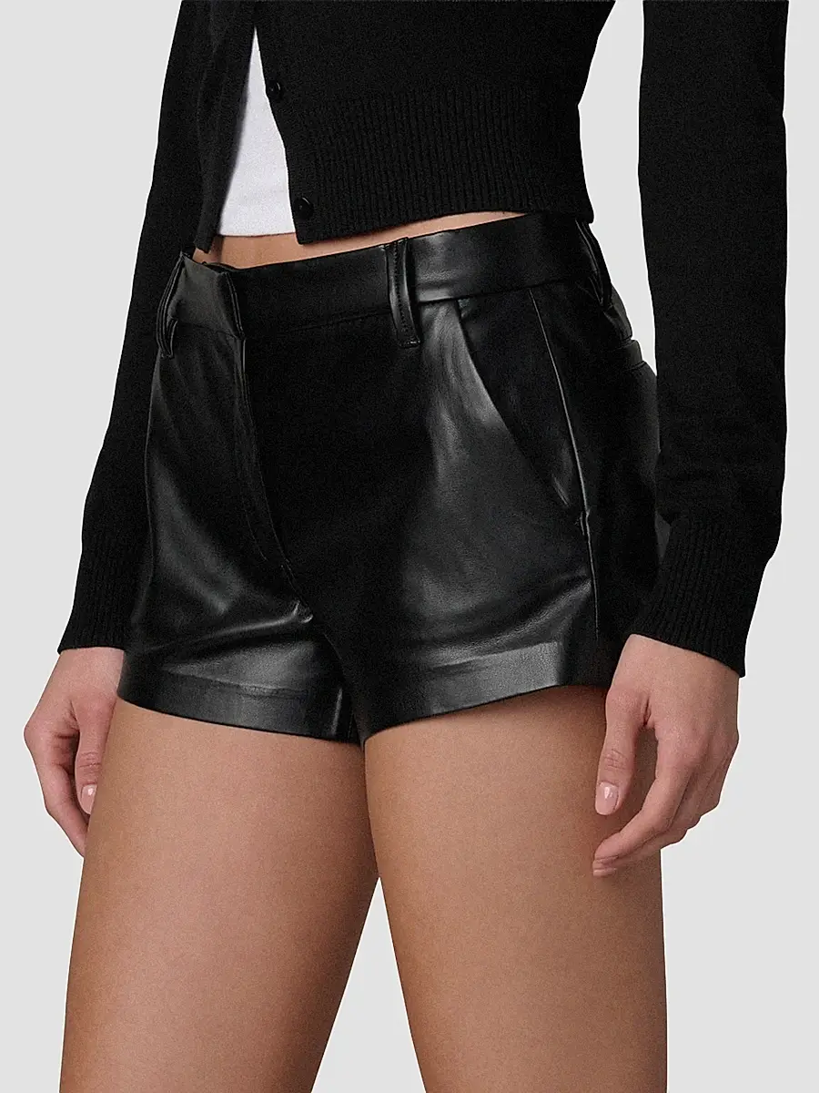 Joe's Jeans Women's Faux Leather Mini Shorts | Thumbnail 5 Joe's Jeans Women's Faux Leather Mini Shorts | Thumbnail 5