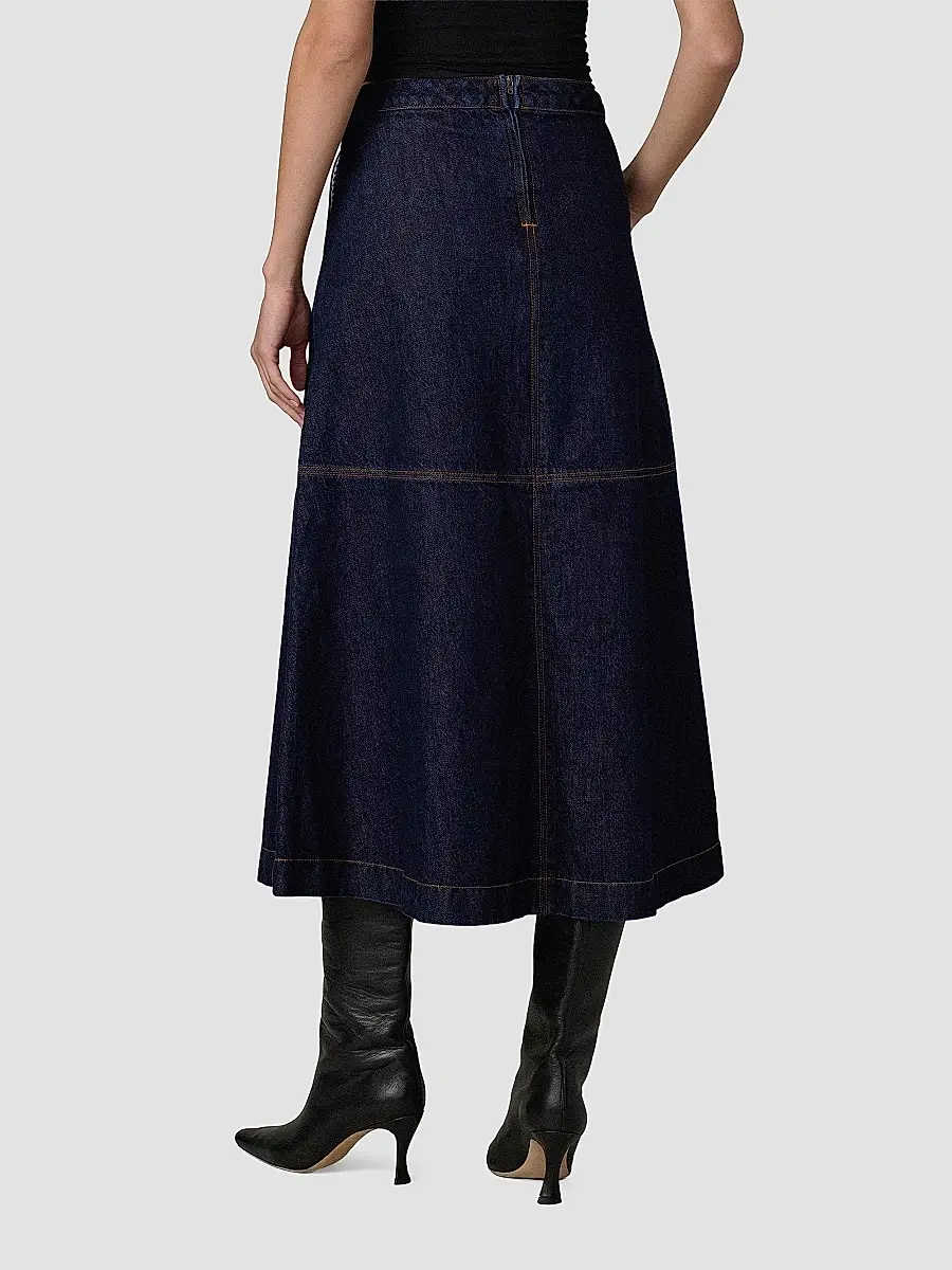 Joe's Jeans Women's The Tavi Denim Midi Skirt | Thumbnail 3