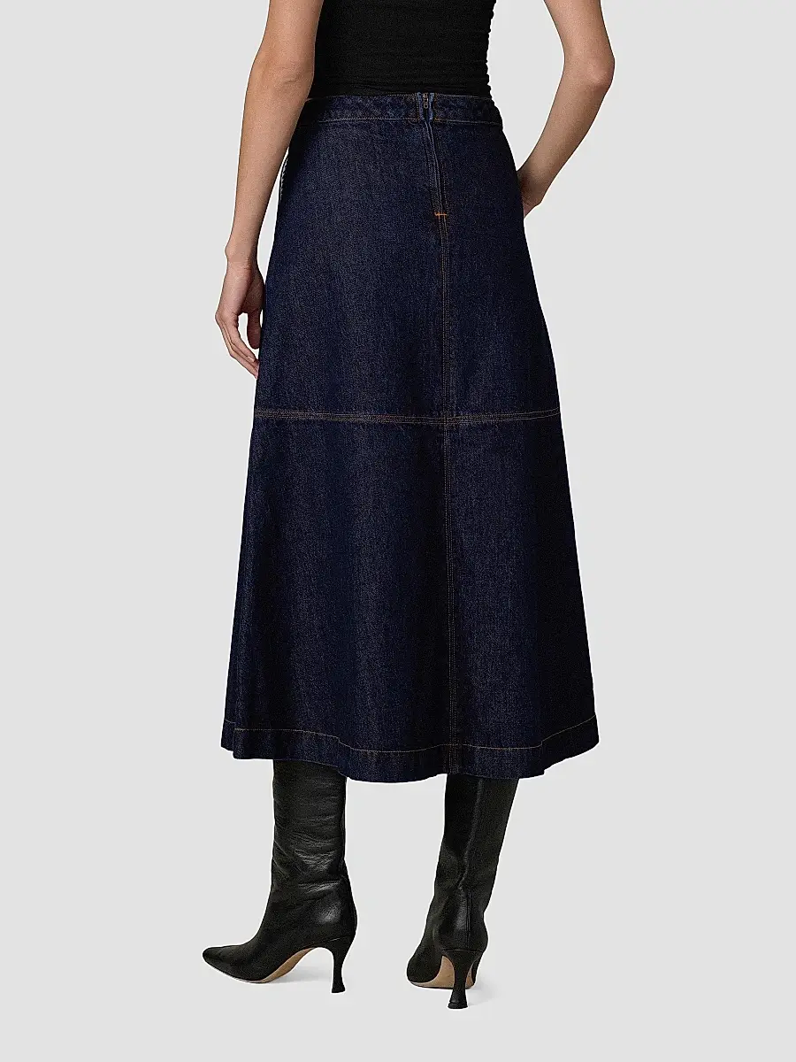 Joe's Jeans Women's The Tavi Denim Midi Skirt | Thumbnail 7