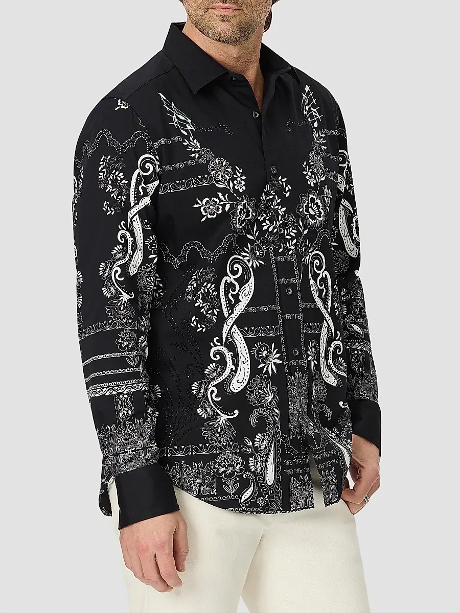 Robert Graham Men's The Osbourne Printed Cotton Shirt | Thumbnail 3 Robert Graham Men's The Osbourne Printed Cotton Shirt | Thumbnail 3