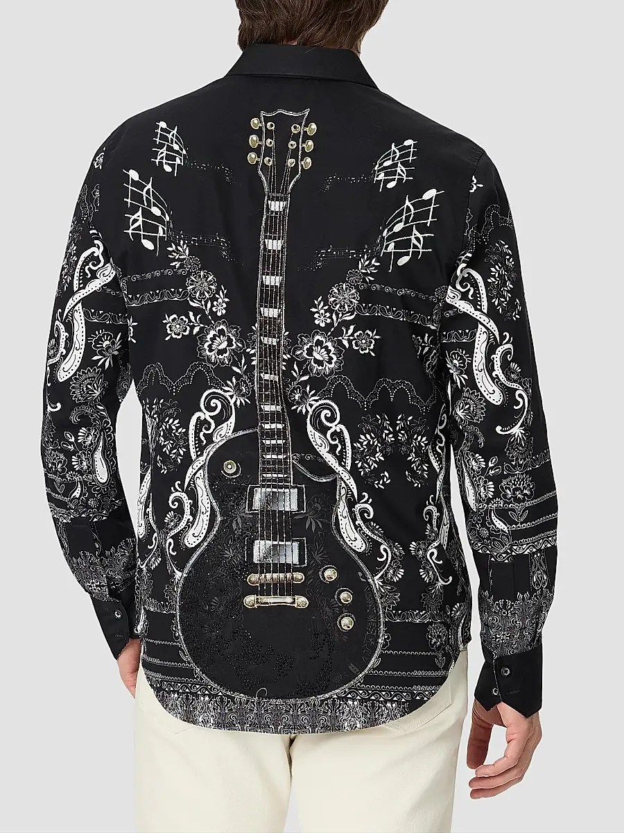 Robert Graham Men's The Osbourne Printed Cotton Shirt | Thumbnail 4 Robert Graham Men's The Osbourne Printed Cotton Shirt | Thumbnail 4