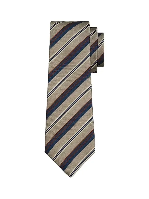 Men's Striped Silk Twill Tie Men's Striped Silk Twill Tie