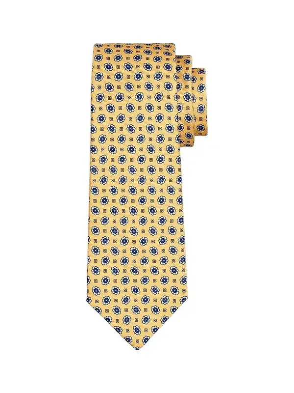 Men's Micro Floral Medallion Silk Tie Men's Micro Floral Medallion Silk Tie