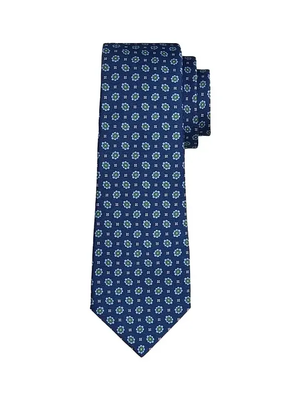 Men's Micro Floral Medallion Silk Tie Men's Micro Floral Medallion Silk Tie
