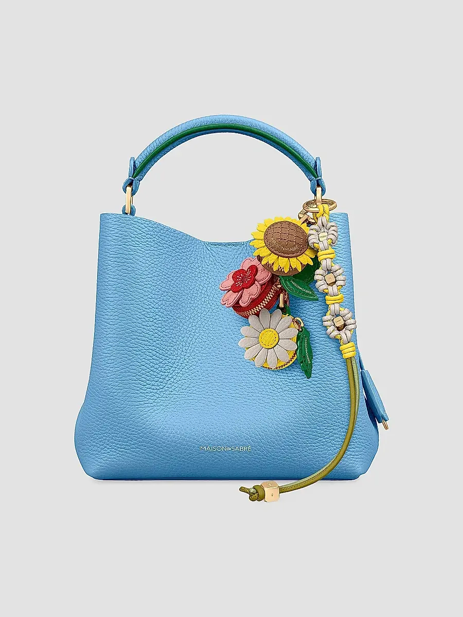 MAISON de SABRÉ Women's Bloom Edition Leather Wristlet Charm | Thumbnail 2 MAISON de SABRÉ Women's Bloom Edition Leather Wristlet Charm | Thumbnail 2