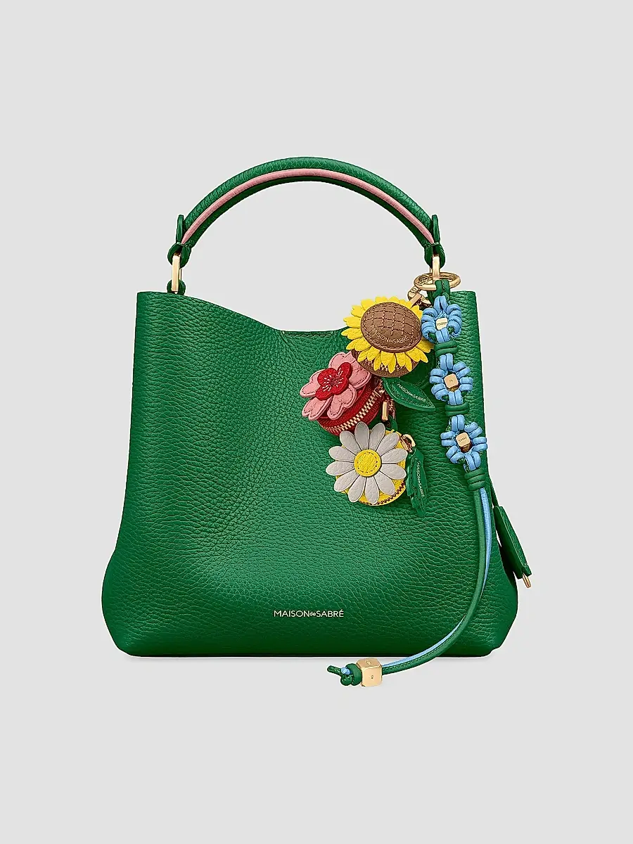MAISON de SABRÉ Women's Bloom Edition Leather Wristlet Charm | Thumbnail 2 MAISON de SABRÉ Women's Bloom Edition Leather Wristlet Charm | Thumbnail 2