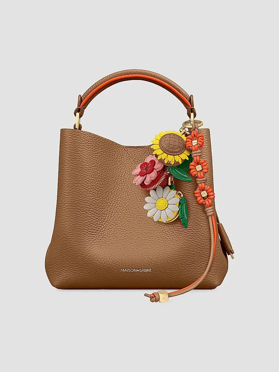 MAISON de SABRÉ Women's Bloom Edition Leather Wristlet Charm | Thumbnail 2 MAISON de SABRÉ Women's Bloom Edition Leather Wristlet Charm | Thumbnail 2