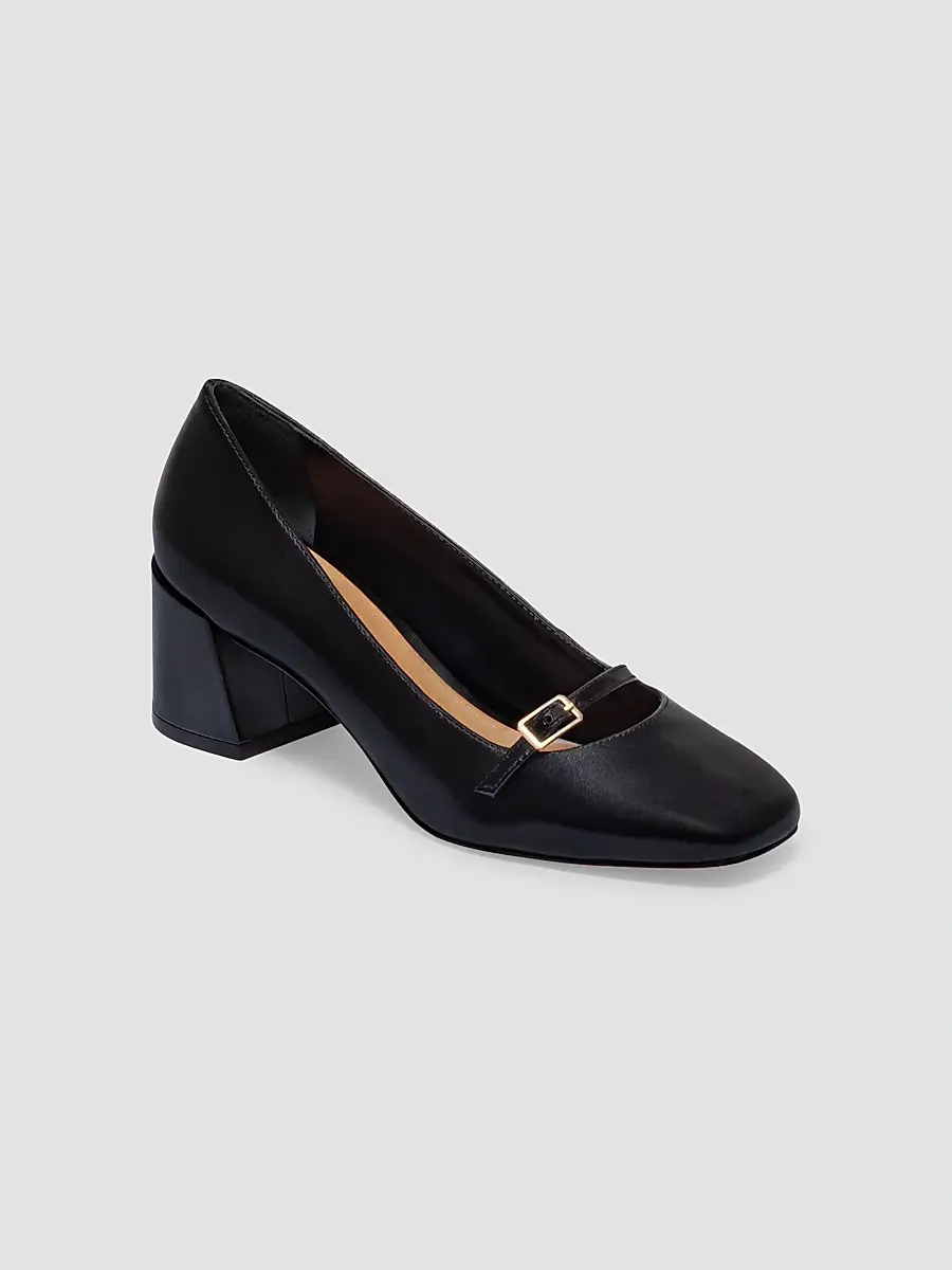 Bernardo Women's Amelie Block Heel Mary Jane Pumps | Thumbnail 2 Bernardo Women's Amelie Block Heel Mary Jane Pumps | Thumbnail 2