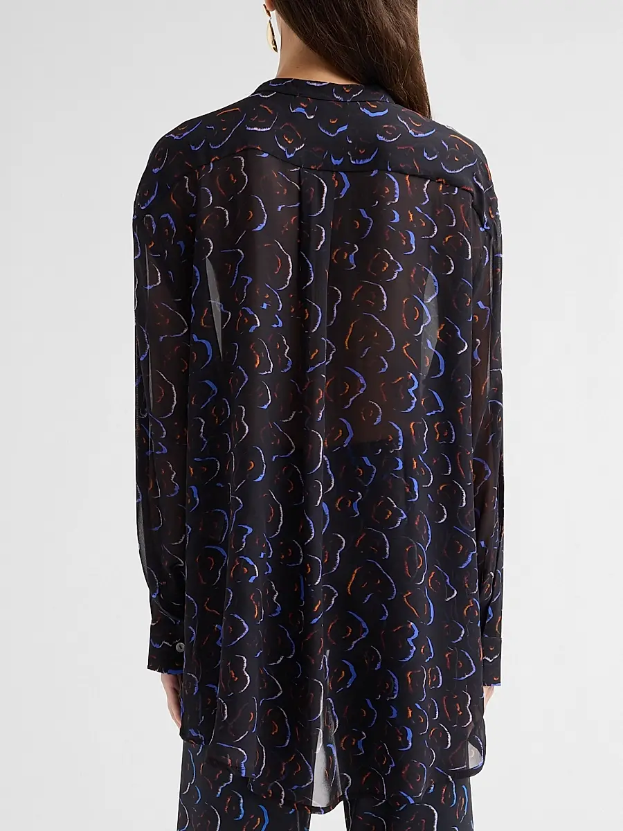 EYWASOULS MALIBU Women's Phoenix Printed Chiffon Blouse | Thumbnail 3 EYWASOULS MALIBU Women's Phoenix Printed Chiffon Blouse | Thumbnail 3