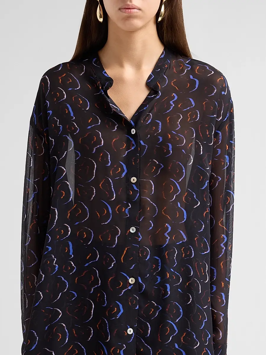 EYWASOULS MALIBU Women's Phoenix Printed Chiffon Blouse | Thumbnail 5 EYWASOULS MALIBU Women's Phoenix Printed Chiffon Blouse | Thumbnail 5