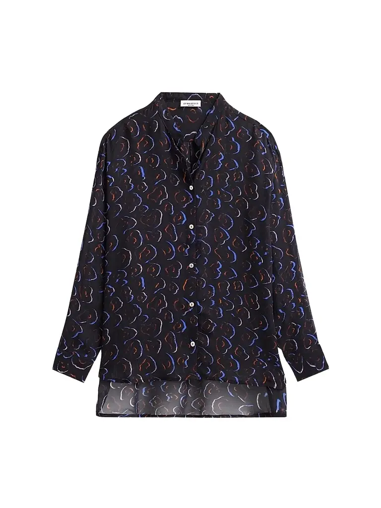 EYWASOULS MALIBU Women's Phoenix Printed Chiffon Blouse