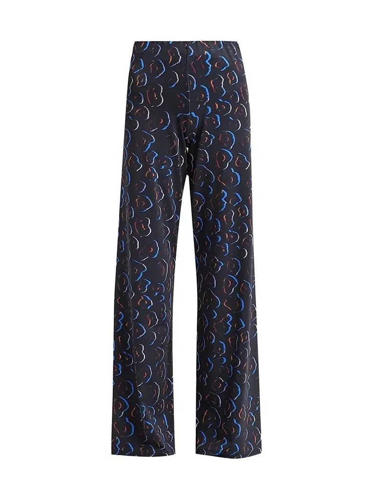 EYWASOULS MALIBU Women's Leslie Printed Jersey Pants - Midnight Safari - Size XL | Image 1 EYWASOULS MALIBU Women's Leslie Printed Jersey Pants - Midnight Safari - Size XL | Image 1