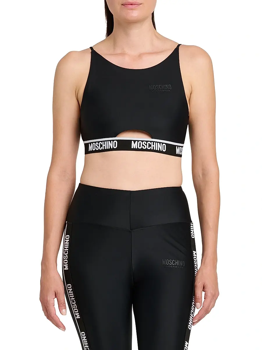 MOSCHINO Women's Logo Sports Bra | Thumbnail 3 MOSCHINO Women's Logo Sports Bra | Thumbnail 3