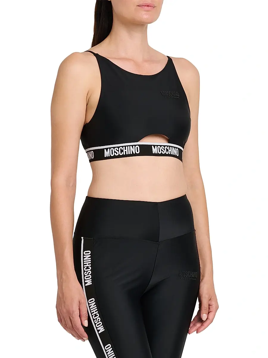 MOSCHINO Women's Logo Sports Bra | Thumbnail 4 MOSCHINO Women's Logo Sports Bra | Thumbnail 4