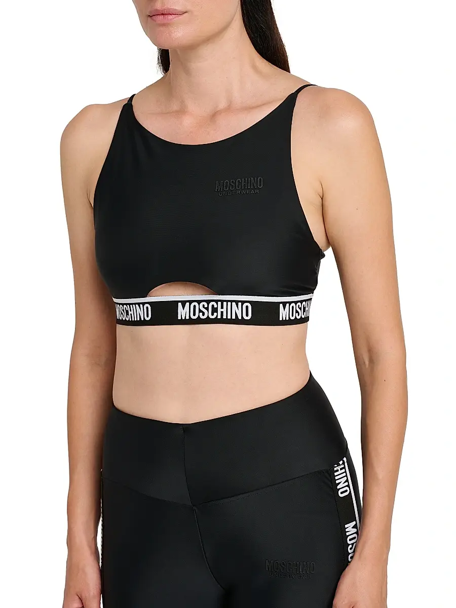 MOSCHINO Women's Logo Sports Bra | Thumbnail 6 MOSCHINO Women's Logo Sports Bra | Thumbnail 6