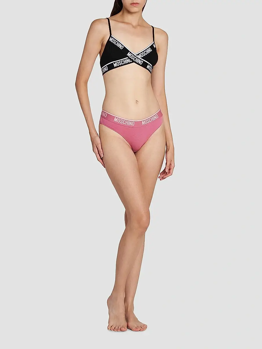 MOSCHINO Women's 2-Pack Logo-Waistband Thong | Thumbnail 2