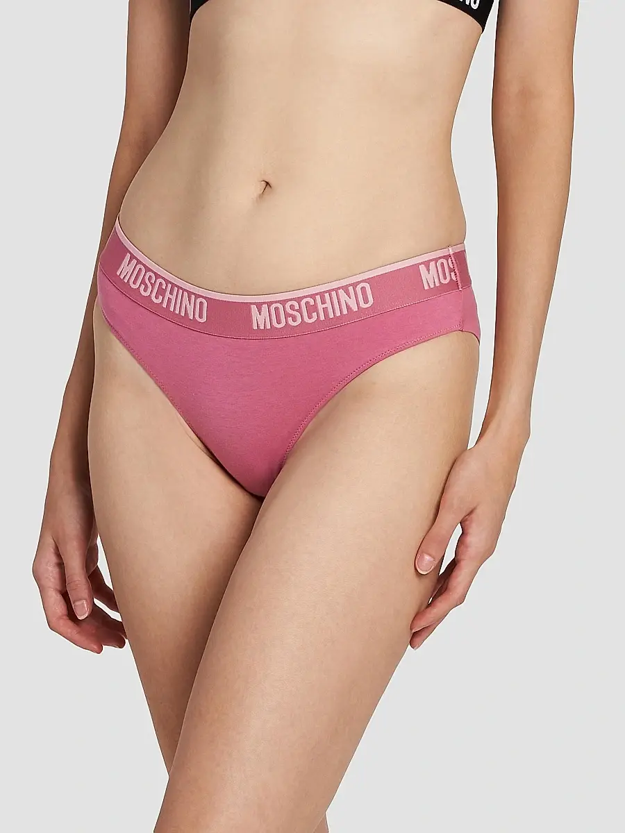 MOSCHINO Women's 2-Pack Logo-Waistband Thong | Thumbnail 3