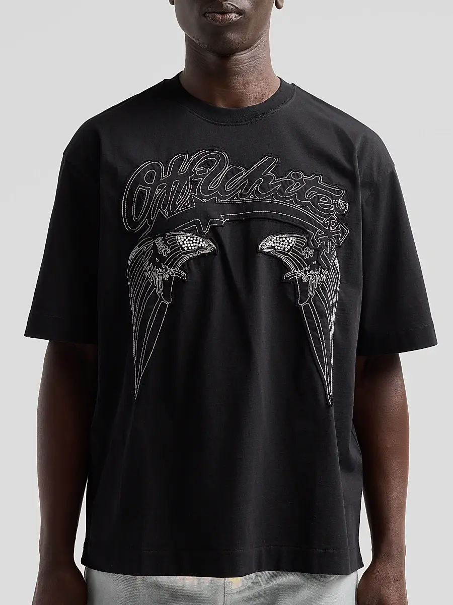 Off-White Men's Skyline Skate Cotton Crewneck T-Shirt | Thumbnail 5 Off-White Men's Skyline Skate Cotton Crewneck T-Shirt | Thumbnail 5