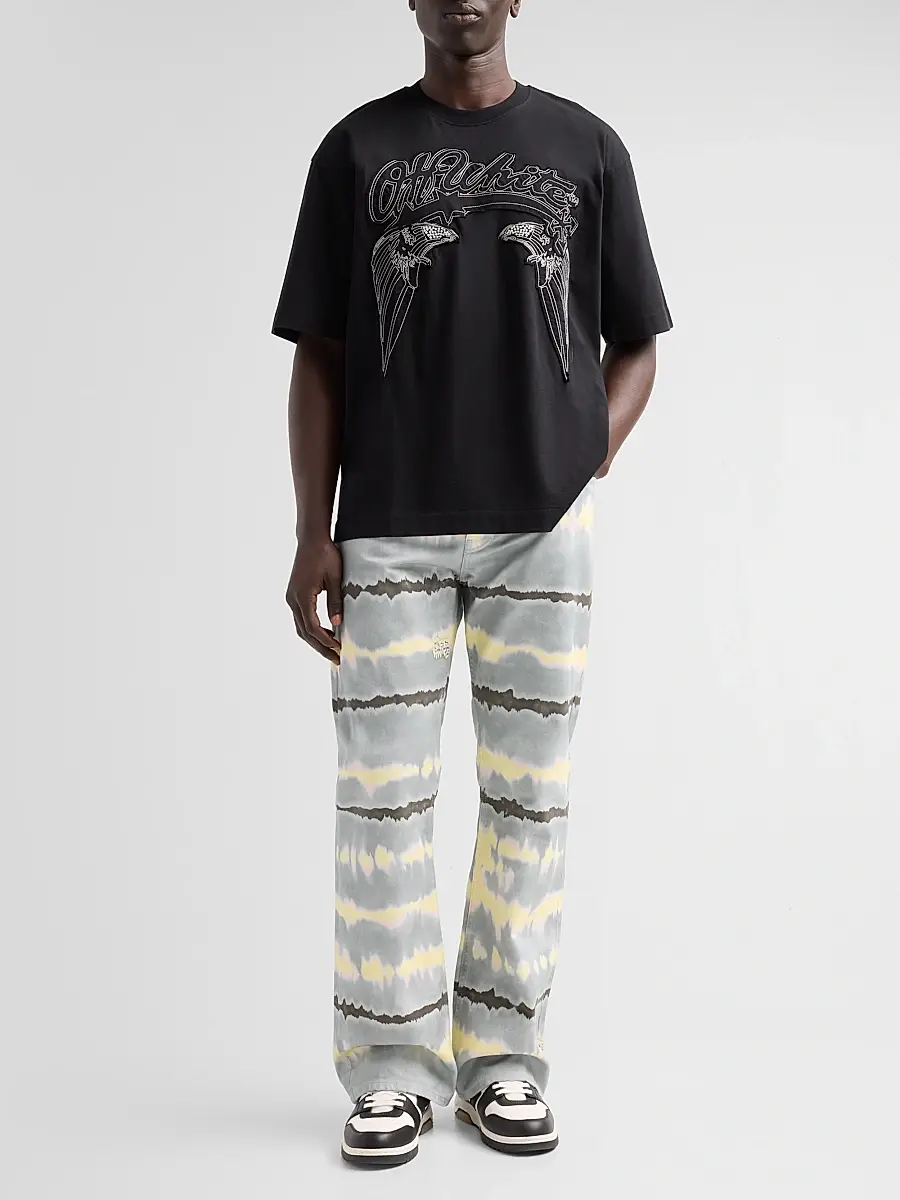 Off-White Men's Tie-Dye Slim Relaxed Jeans | Thumbnail 2 Off-White Men's Tie-Dye Slim Relaxed Jeans | Thumbnail 2