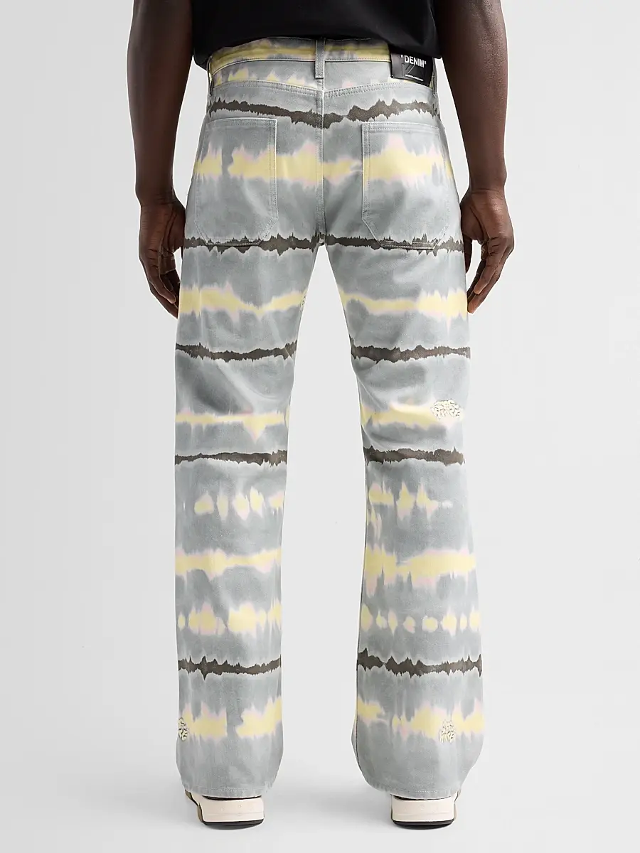 Off-White Men's Tie-Dye Slim Relaxed Jeans | Thumbnail 3 Off-White Men's Tie-Dye Slim Relaxed Jeans | Thumbnail 3