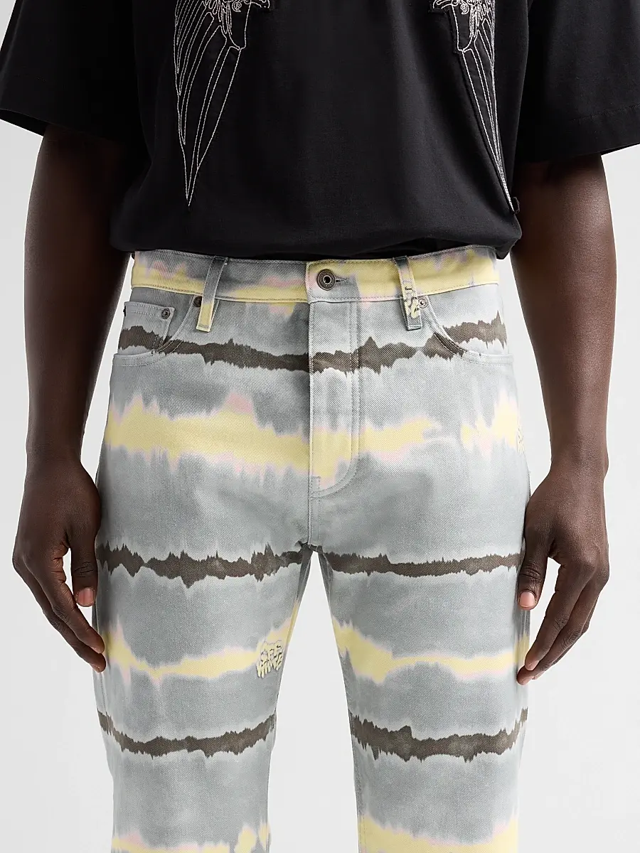 Off-White Men's Tie-Dye Slim Relaxed Jeans | Thumbnail 5 Off-White Men's Tie-Dye Slim Relaxed Jeans | Thumbnail 5