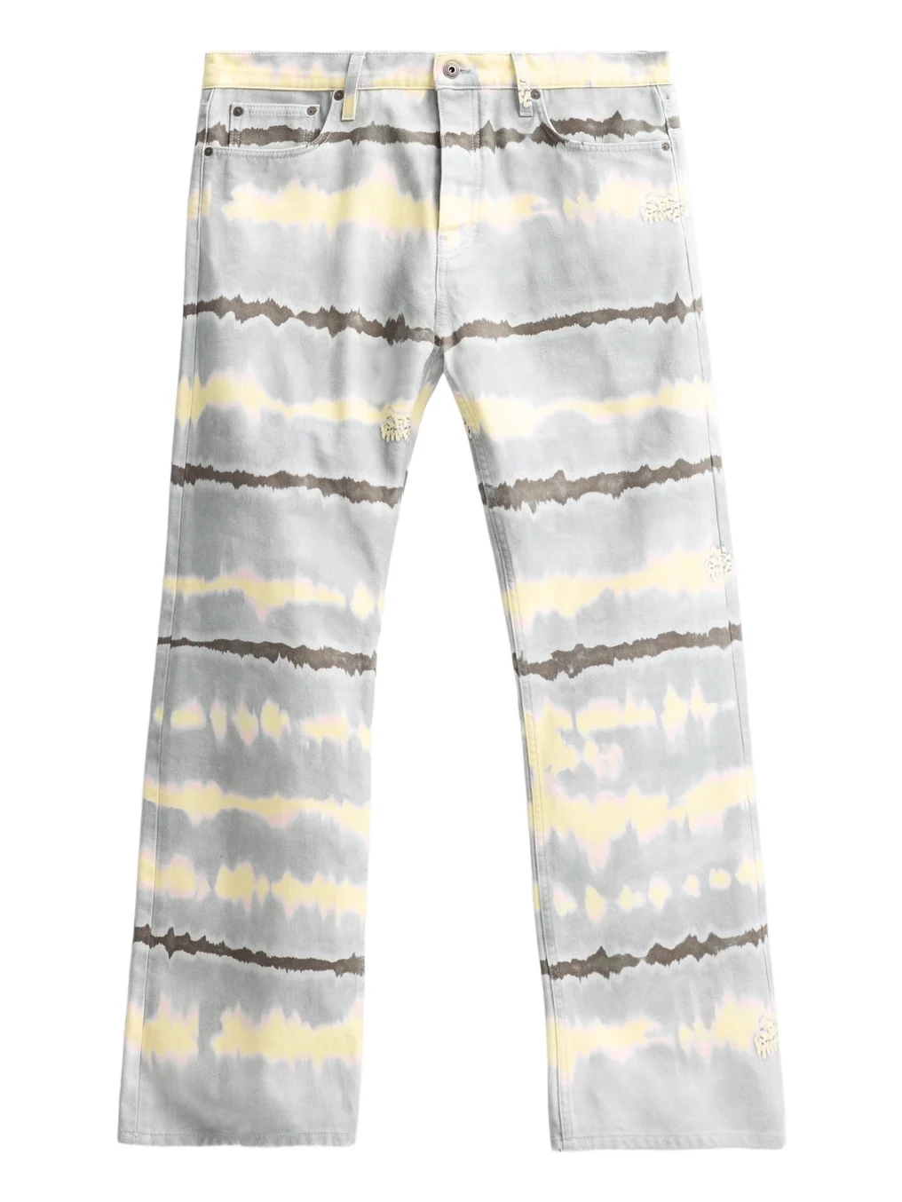 Off-White Men's Tie-Dye Slim Relaxed Jeans