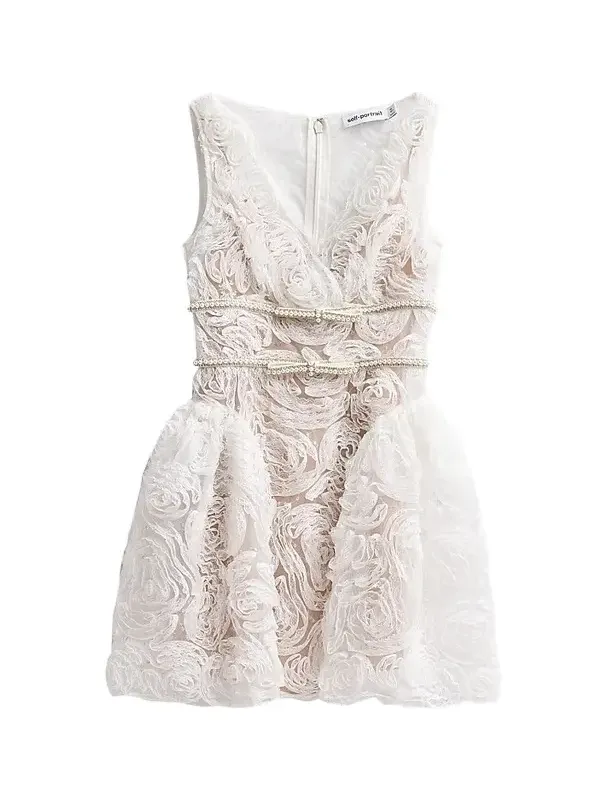 Women's Tulle Laced A-Line Mini Dress