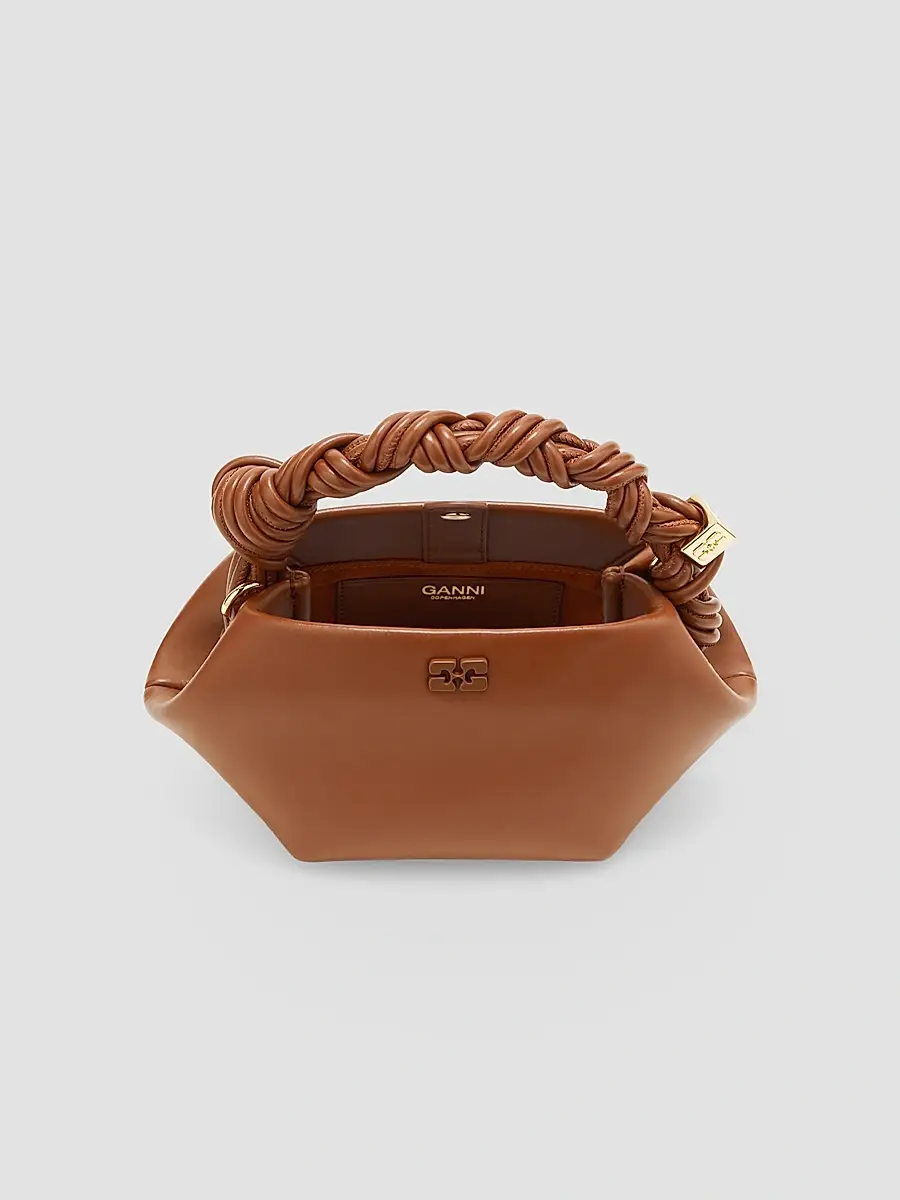 Ganni Women's Bou Mini Leather Top Handle Bag | Thumbnail 3 Ganni Women's Bou Mini Leather Top Handle Bag | Thumbnail 3