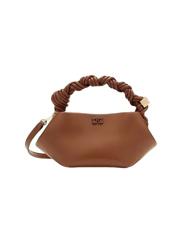 Ganni Women's Bou Mini Leather Top Handle Bag