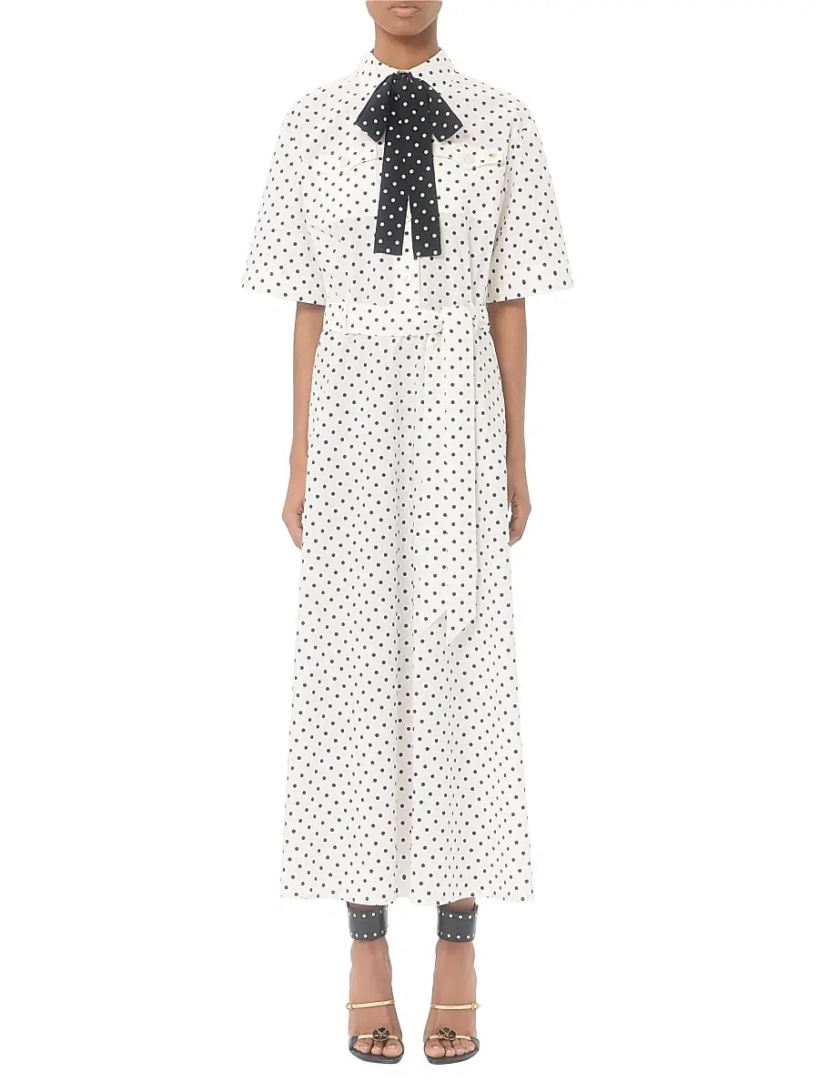 Valentino Women's Poplin Plusdepois Print Dress | Thumbnail 2