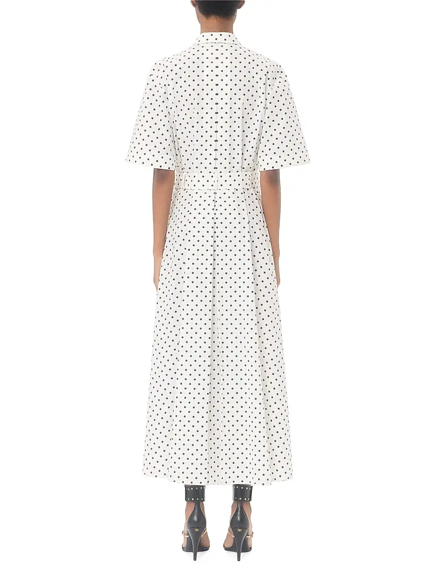 Valentino Women's Poplin Plusdepois Print Dress | Thumbnail 4