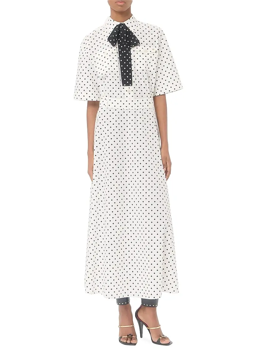 Valentino Women's Poplin Plusdepois Print Dress | Thumbnail 5