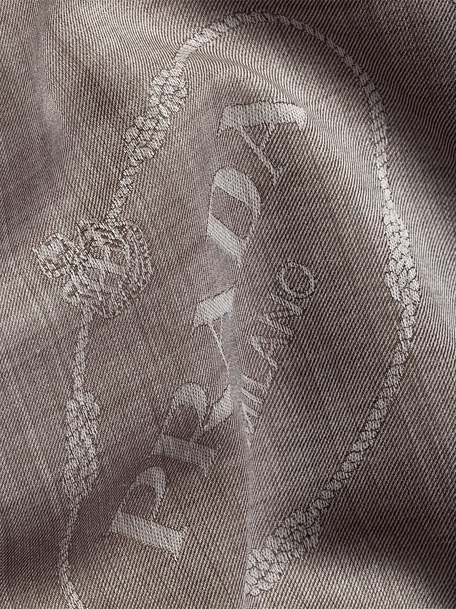 Prada Women's Silk, Cashmere and Wool Jacquard Shawl | Thumbnail 2 Prada Women's Silk, Cashmere and Wool Jacquard Shawl | Thumbnail 2