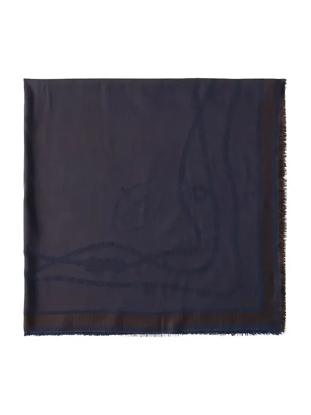 Women's Silk, Cashmere and Wool Jacquard Shawl