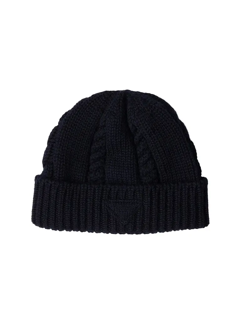 Prada Women's Wool Beanie - Blue | Image 1 Prada Women's Wool Beanie - Blue | Image 1