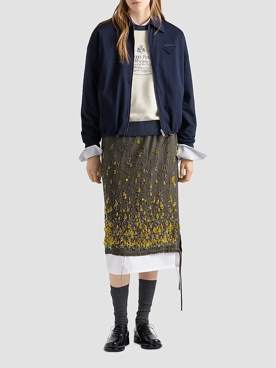 Prada Women's Reversible Jersey Blouson Jacket | Thumbnail 2