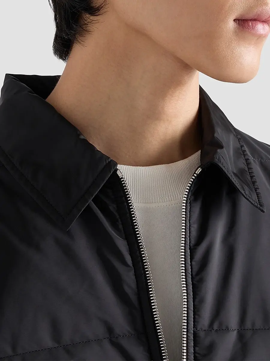 Prada Men's Wool And Re-Nylon Gabardine Cardigan | Thumbnail 6